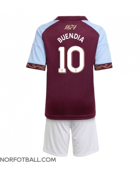 Billige Fotballdrakt Aston Villa Emiliano Buendia #10 Replika Hjemmedraktsett Barn 2025-26 Kortermet (med bukser)